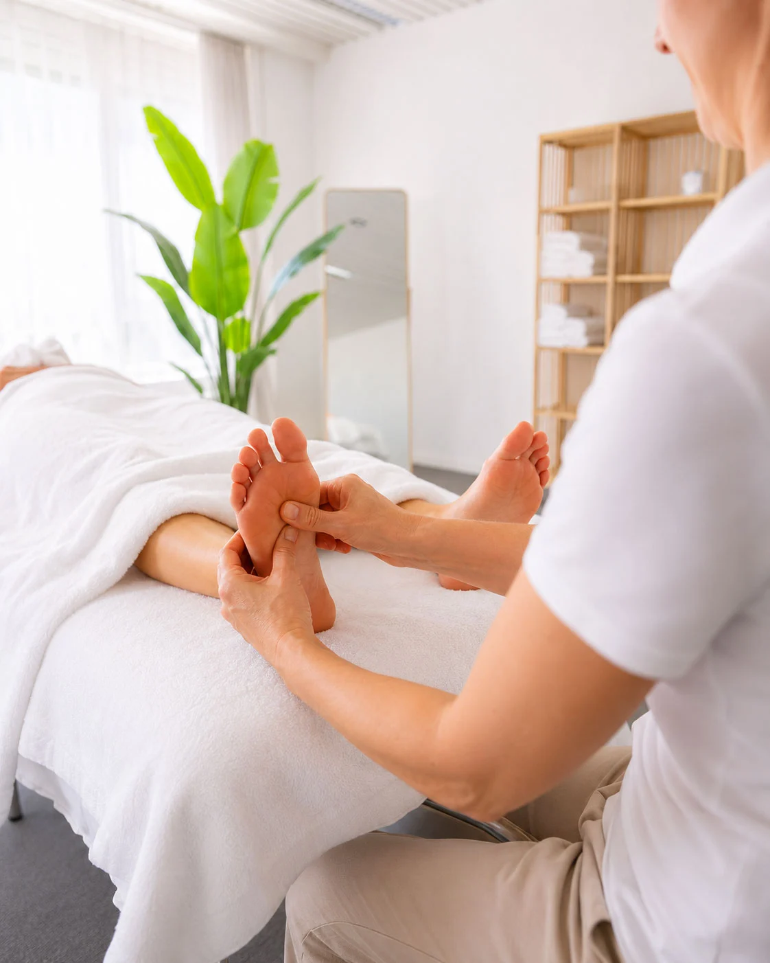 Behandlung der Reflexzonen am Fuss – Massage Zentrum Dietlikon